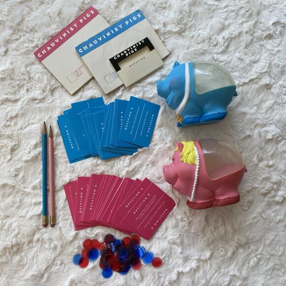 Chauvinist Pigs Board Game by Tiger Vintage‎ 1991 Edition Complete Pre Owned - Picture 9 of 9